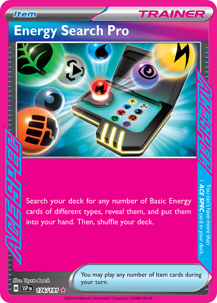Energy Search Pro card front