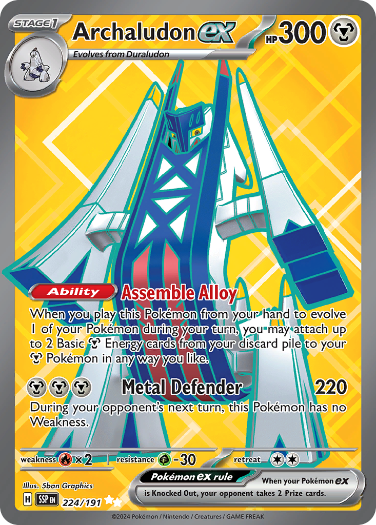 Archaludon ex card front