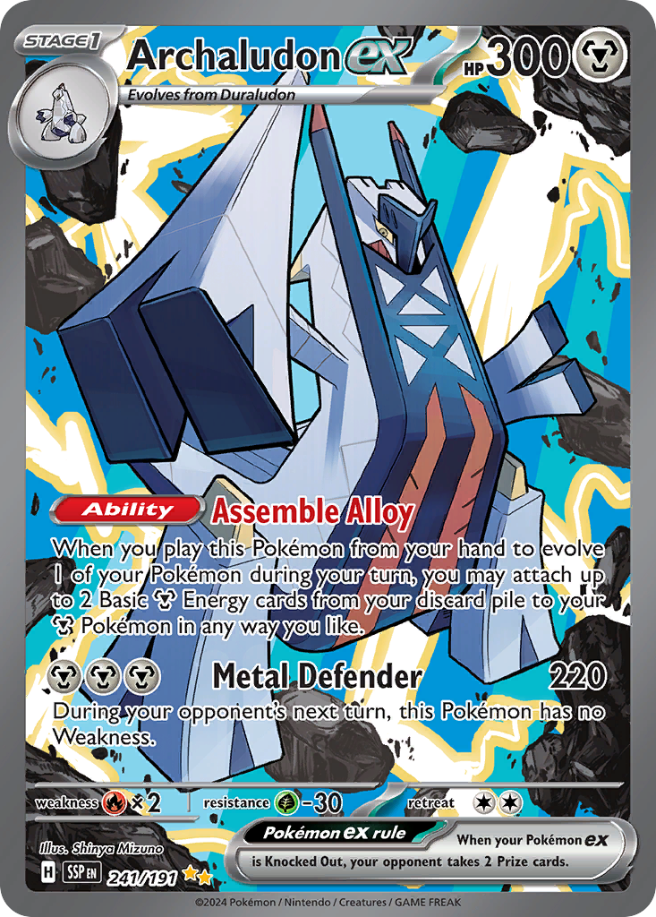 Archaludon ex card front