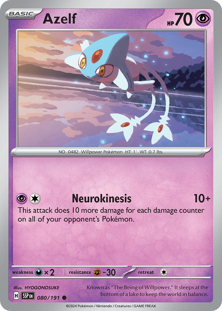 Azelf card front