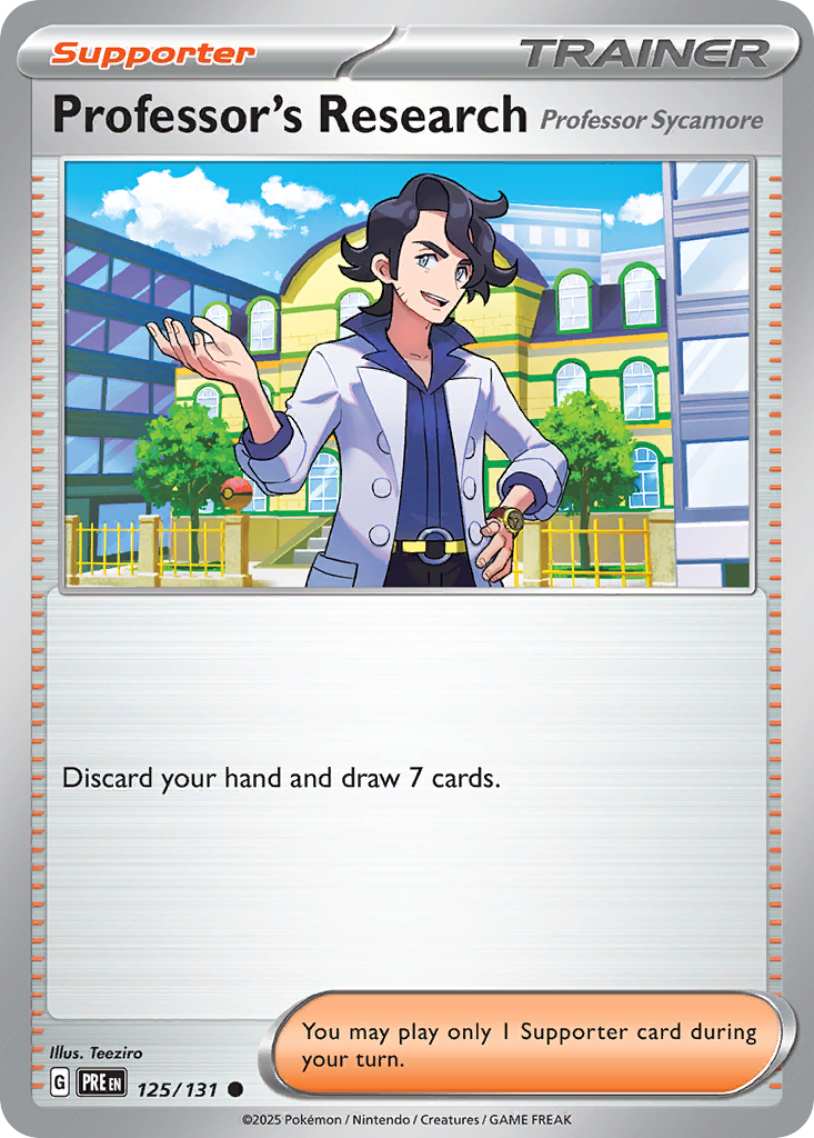 Professor's Research card front
