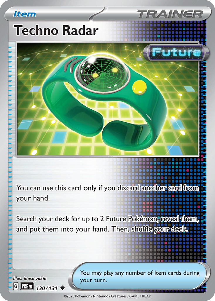 Techno Radar card front