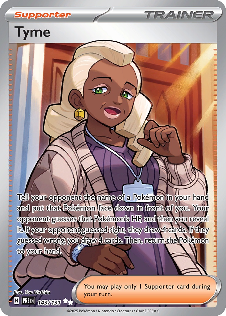 Tyme card front