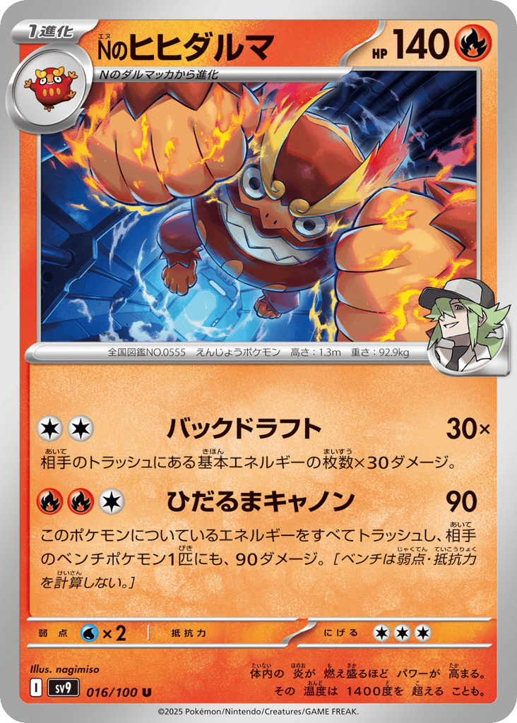Nのヒヒダルマ card front