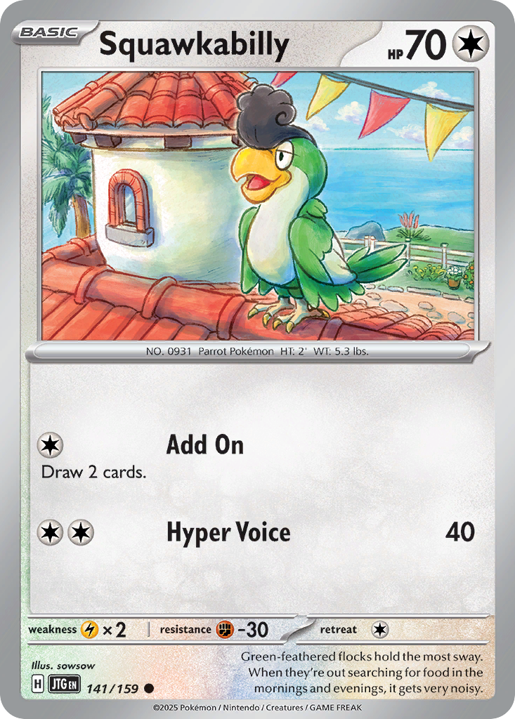 Squawkabilly card front