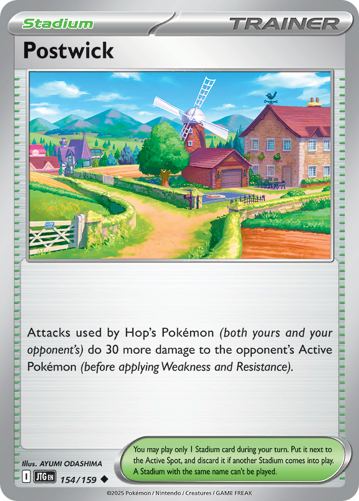 Postwick card front