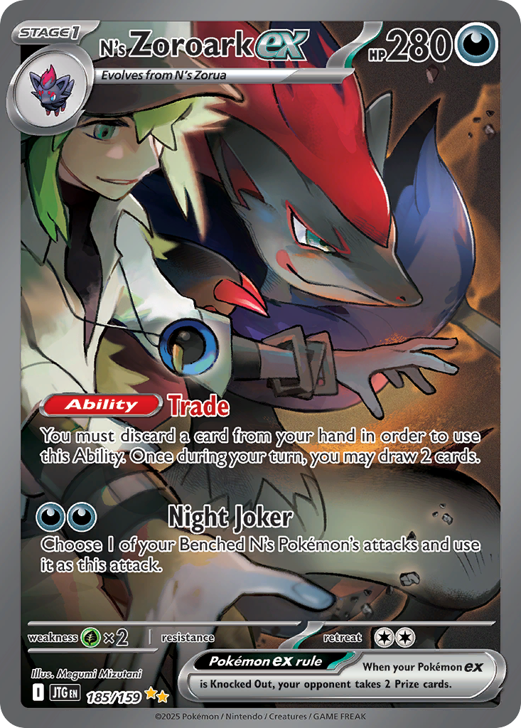 N's Zoroark ex card front
