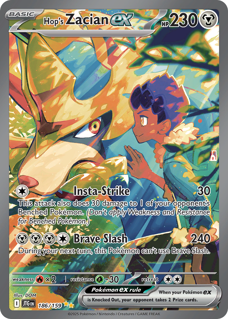 Hop's Zacian ex card front