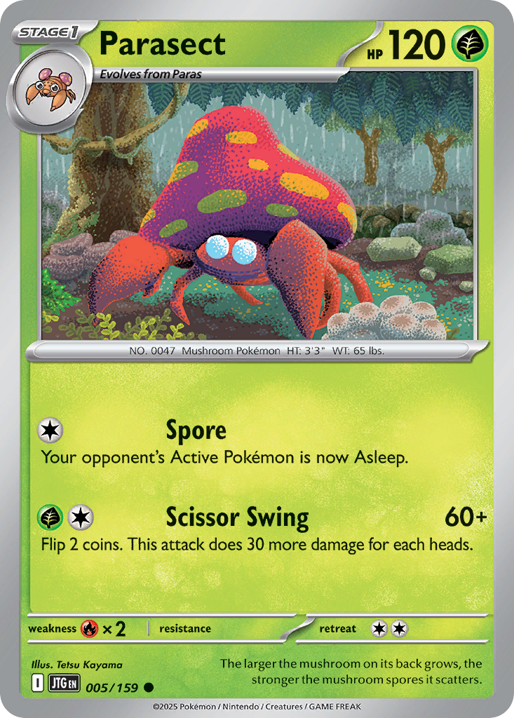 Parasect card front