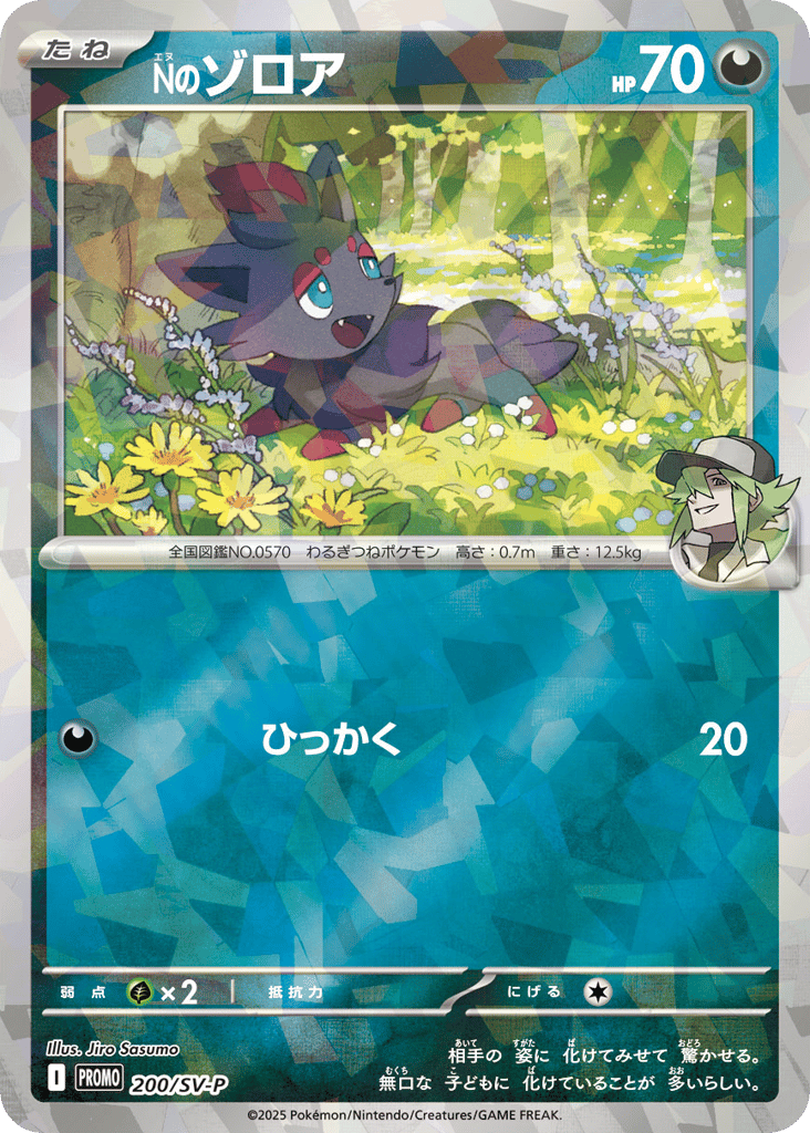 Nのゾロア card front