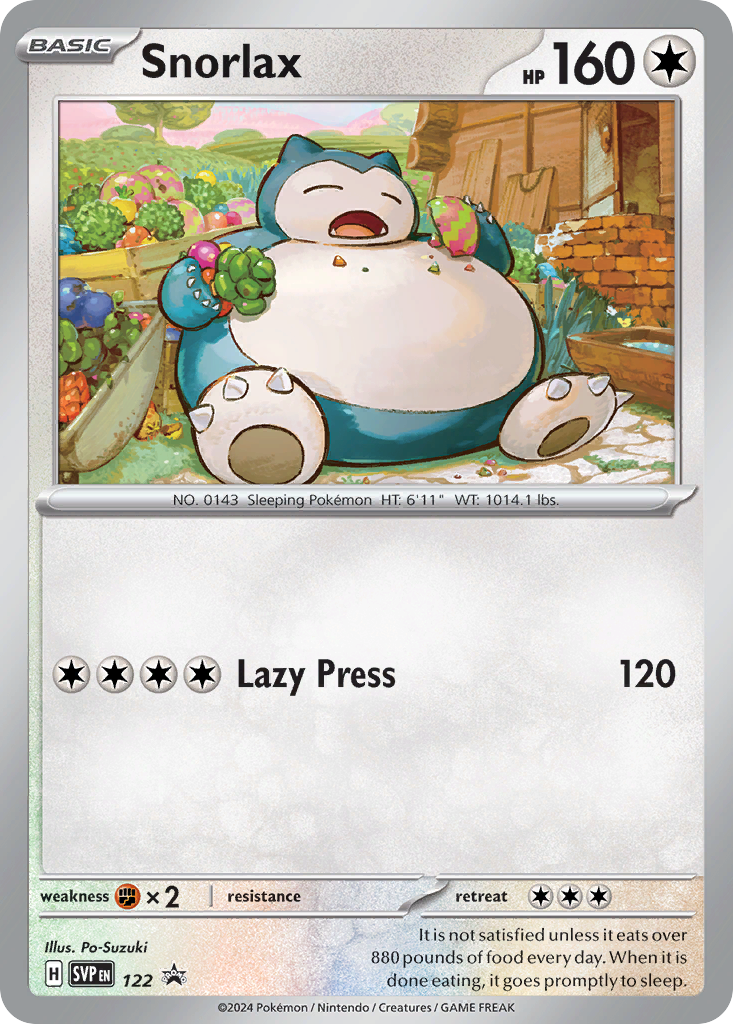 Snorlax card front