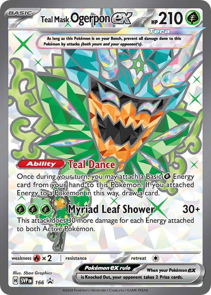 Teal Mask Ogerpon ex card front