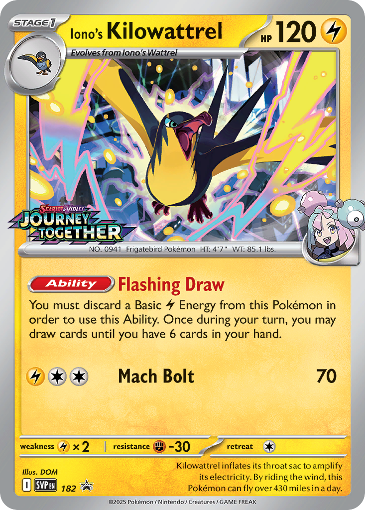 Iono's Kilowattrel card front