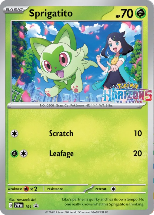 Sprigatito card front