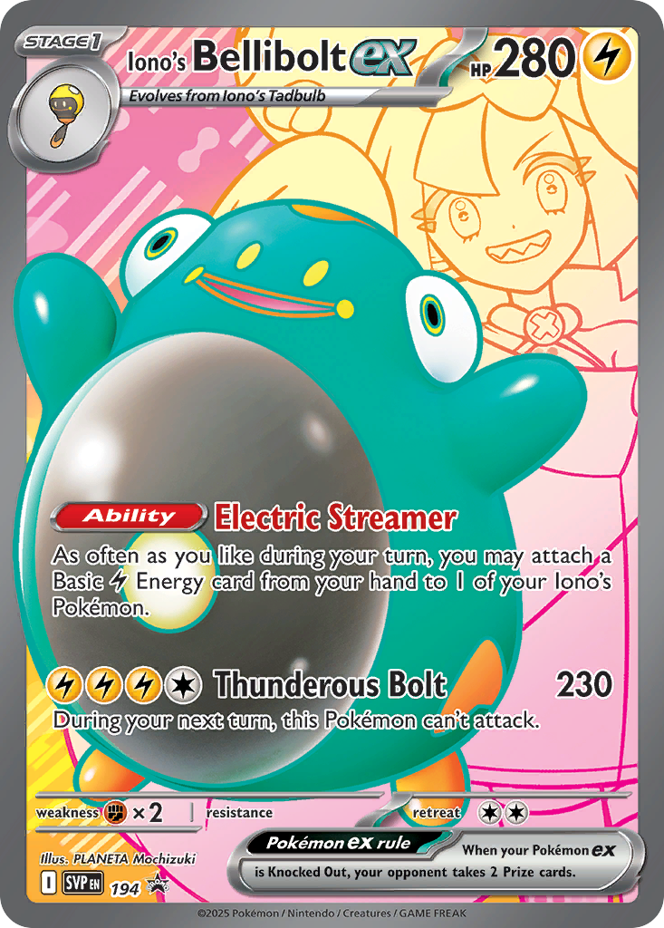 Iono's Bellibolt ex card front