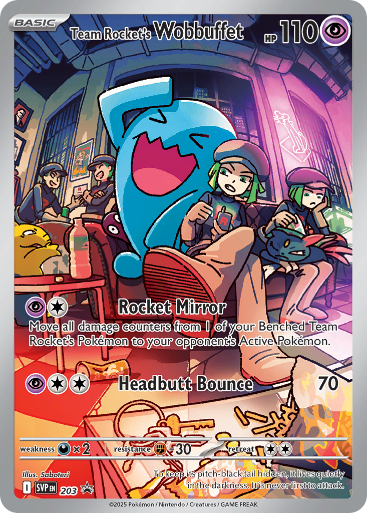 Team Rocket's Wobbuffet card front