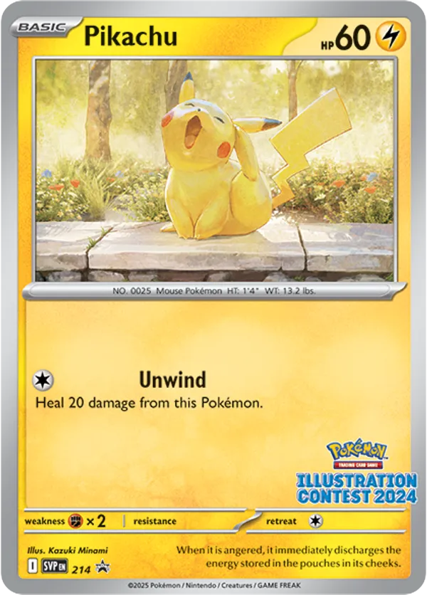 Pikachu card front