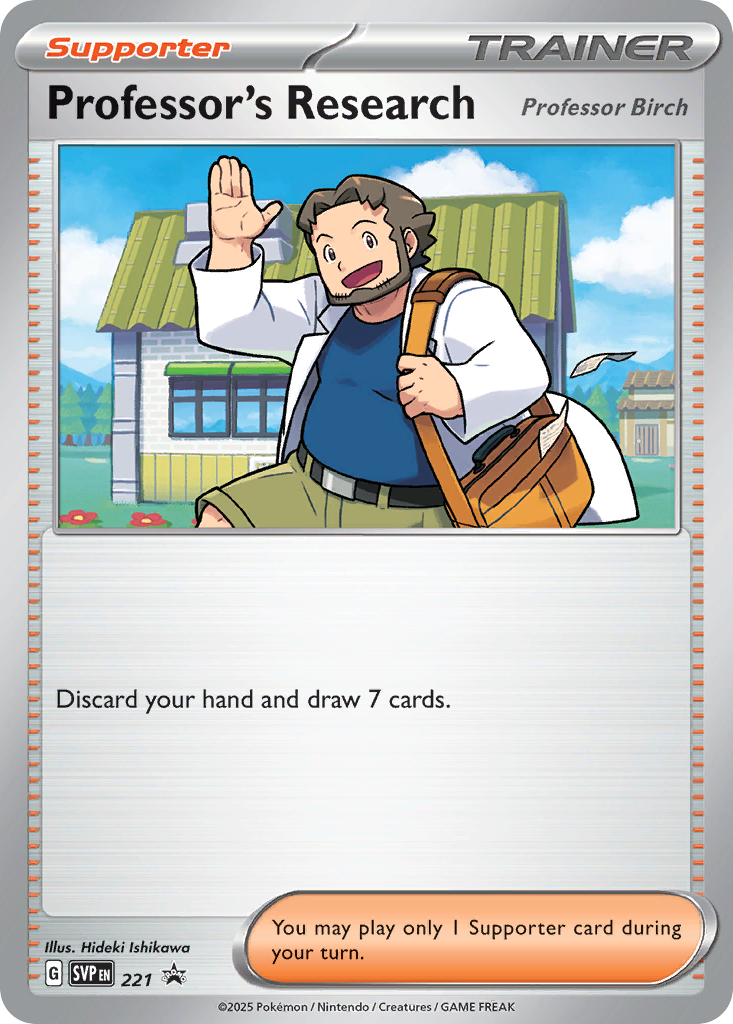 Professor's Research card front
