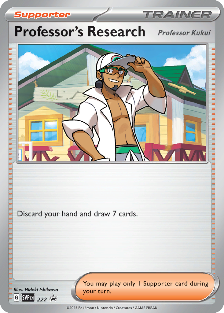 Professor's Research card front