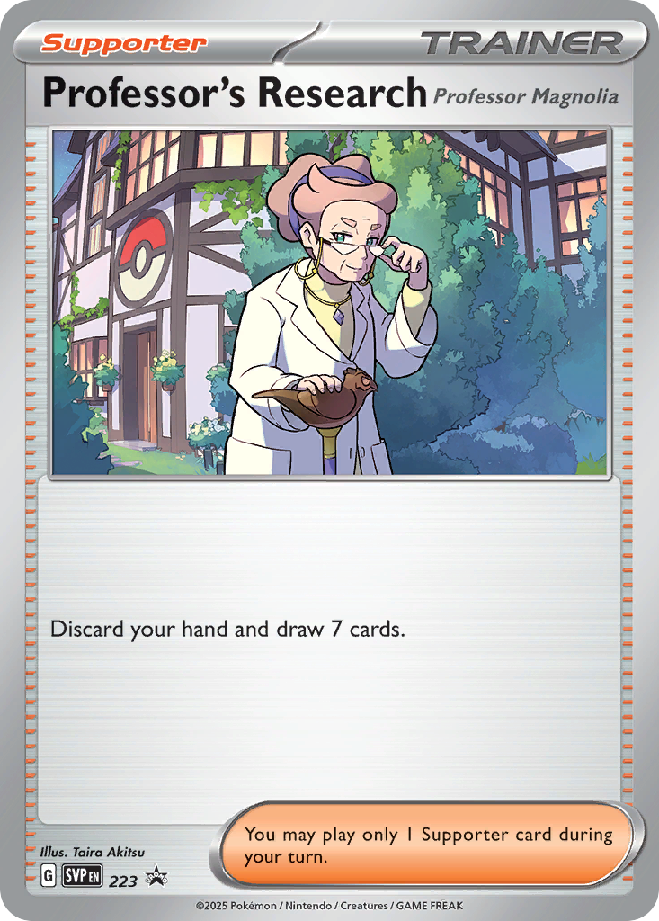 Professor's Research card front