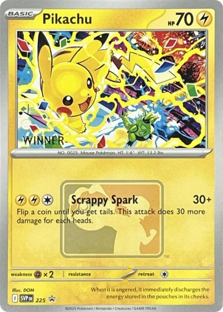 Pikachu card front