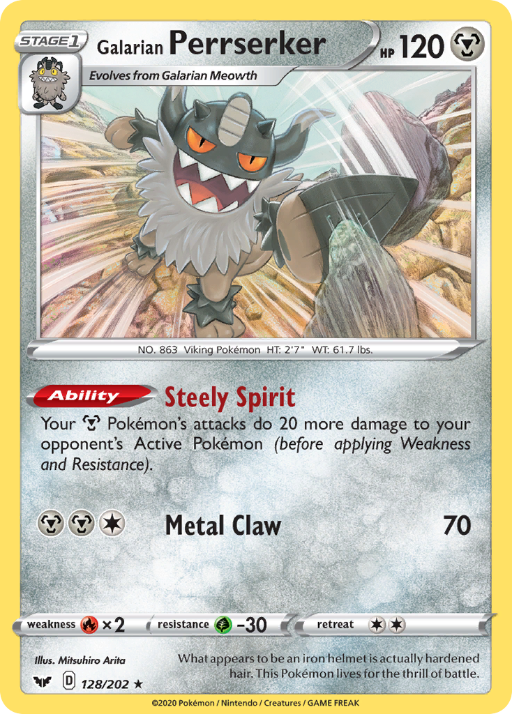 Galarian Perrserker card front