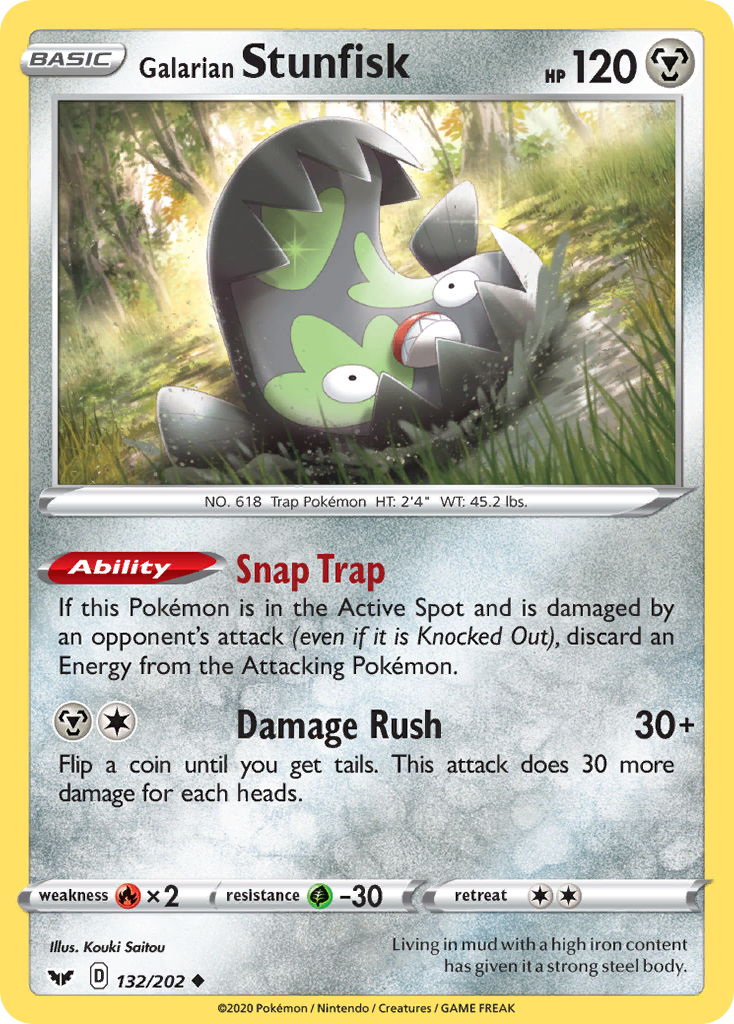 Galarian Stunfisk card front