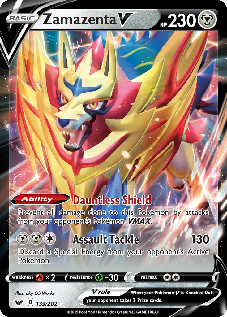 Zamazenta V card front