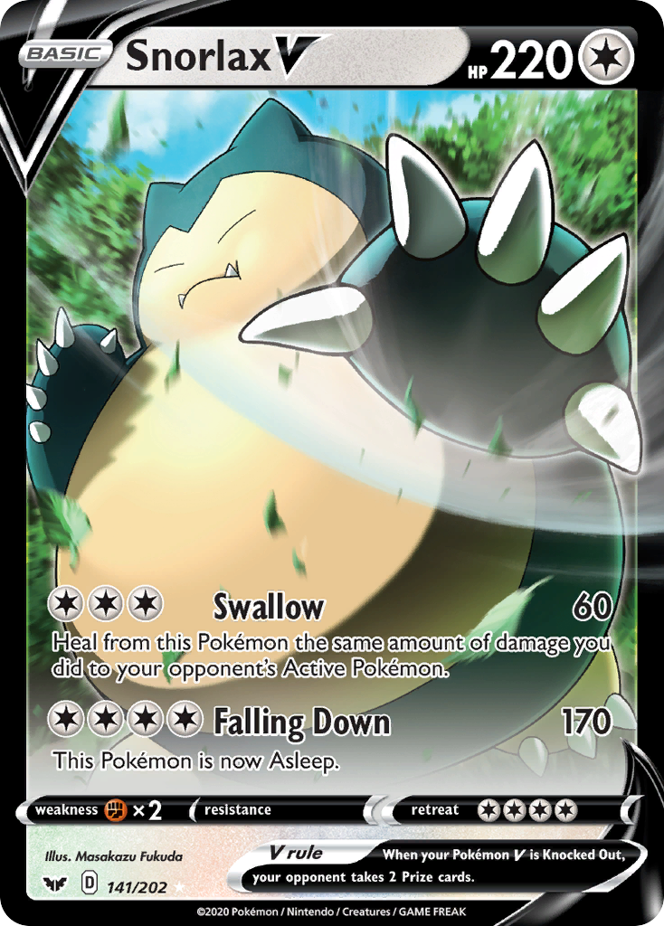 Snorlax V card front