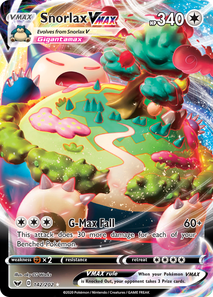 Snorlax VMAX card front
