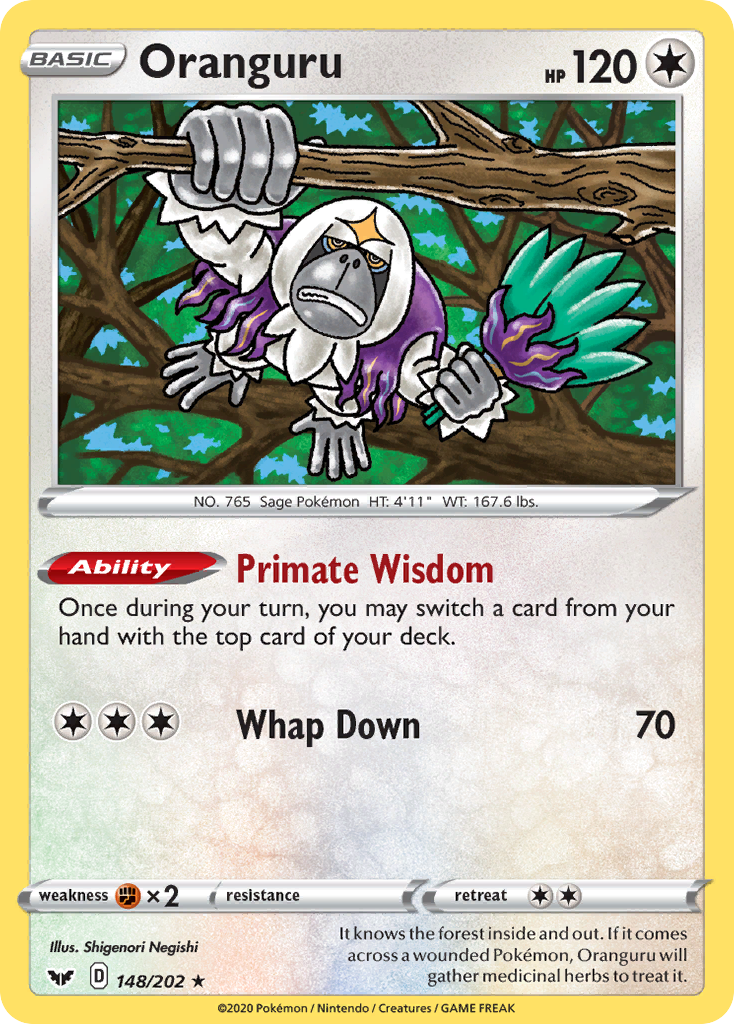 Oranguru card front