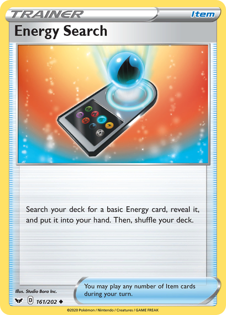 Energy Search card front