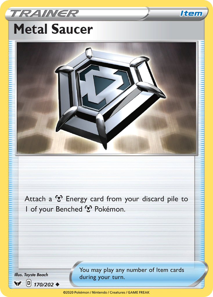 Metal Saucer card front