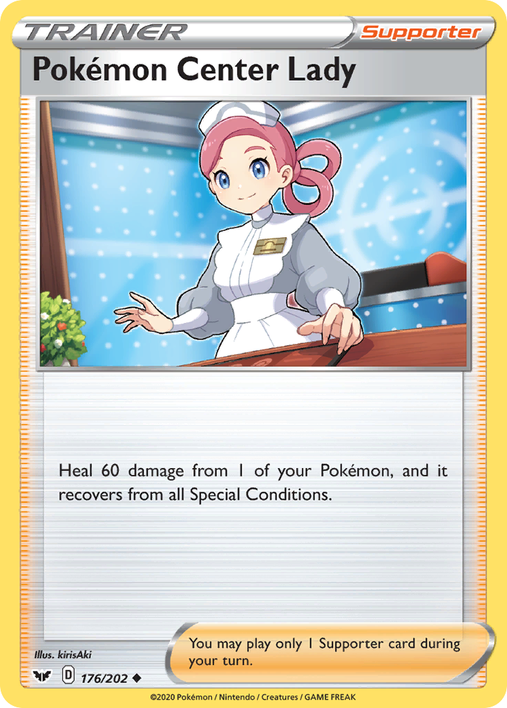 Pokémon Center Lady card front
