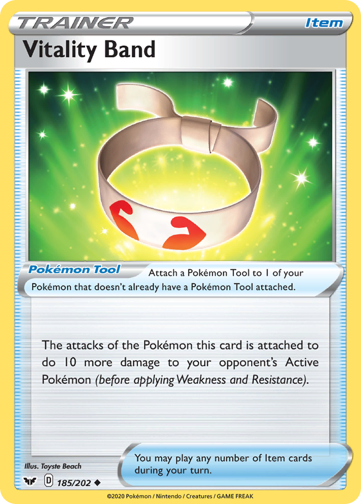 Vitality Band card front