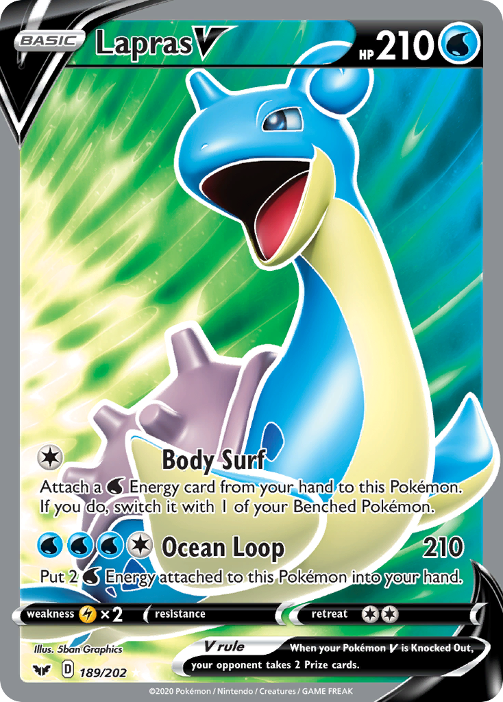 Lapras V card front