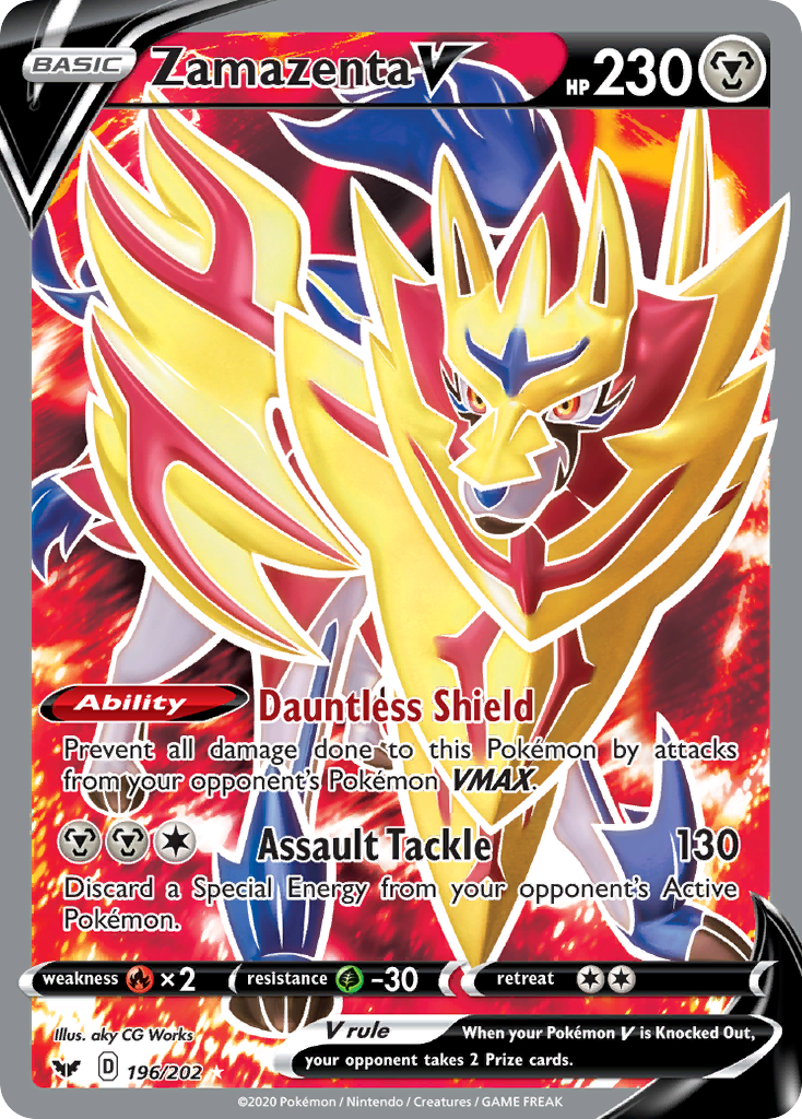 Zamazenta V card front