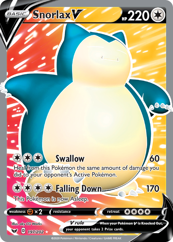 Snorlax V card front