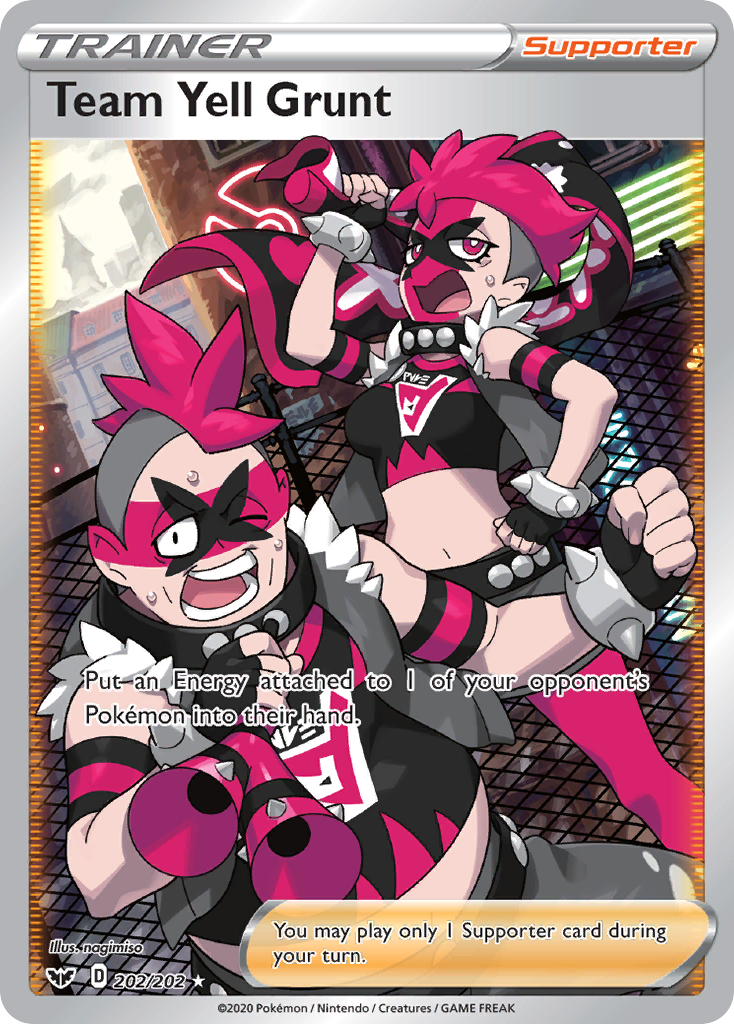 Team Yell Grunt card front