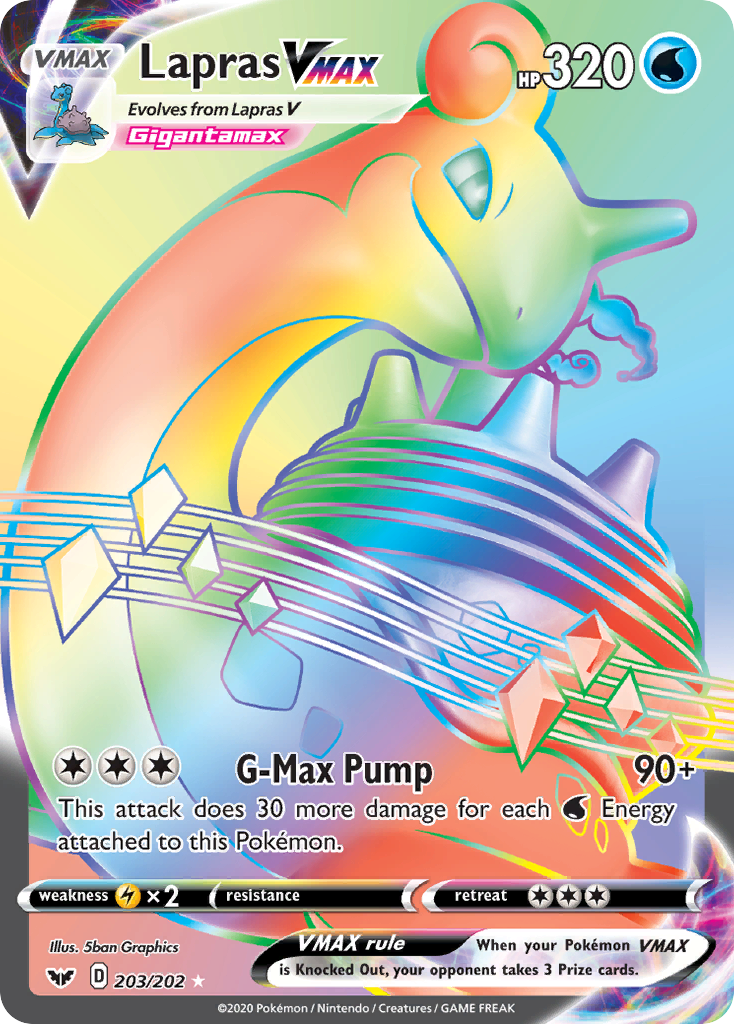 Lapras VMAX card front