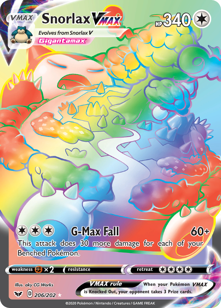 Snorlax VMAX card front