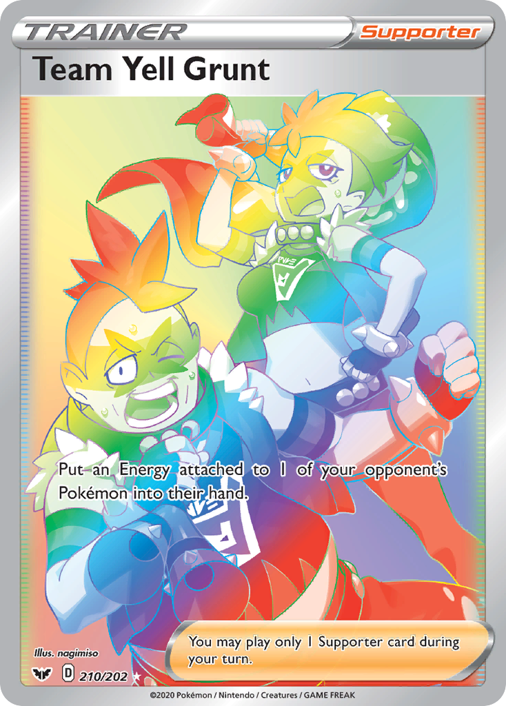 Team Yell Grunt card front