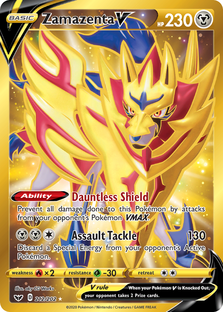 Zamazenta V card front