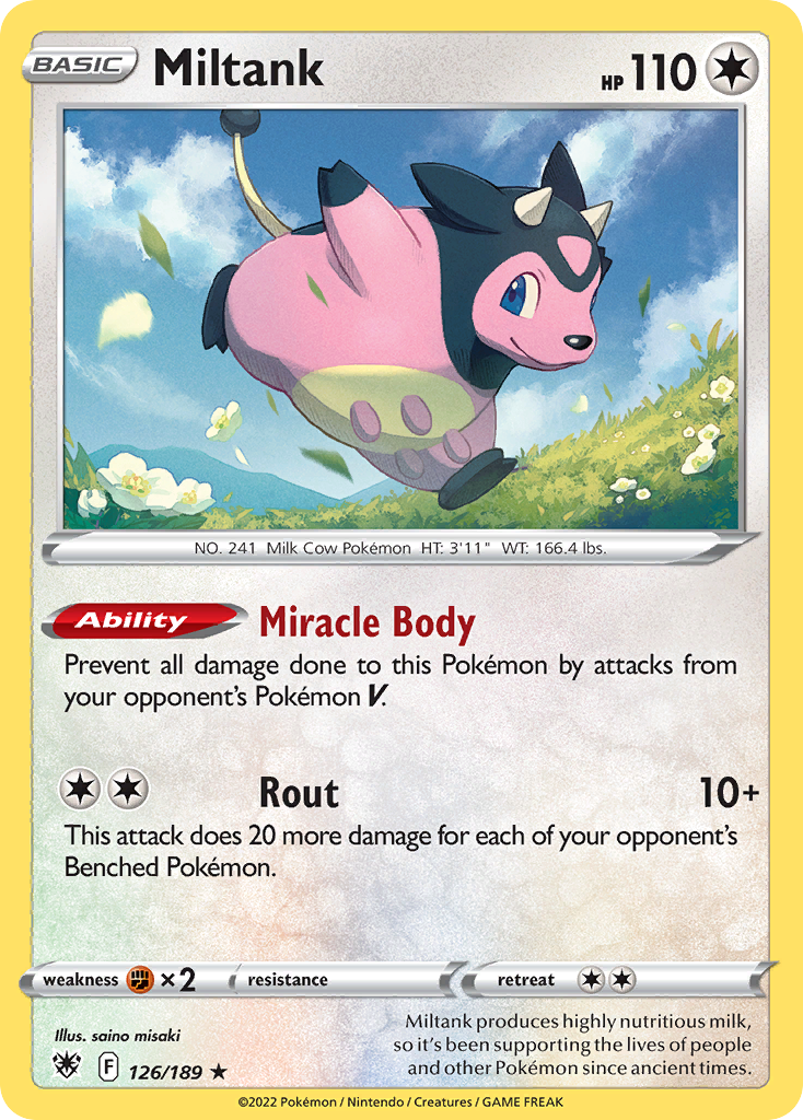 Miltank card front
