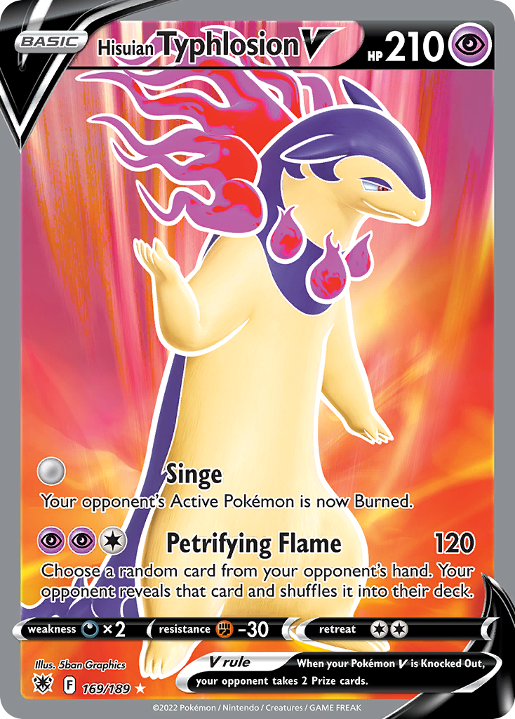 Hisuian Typhlosion V card front