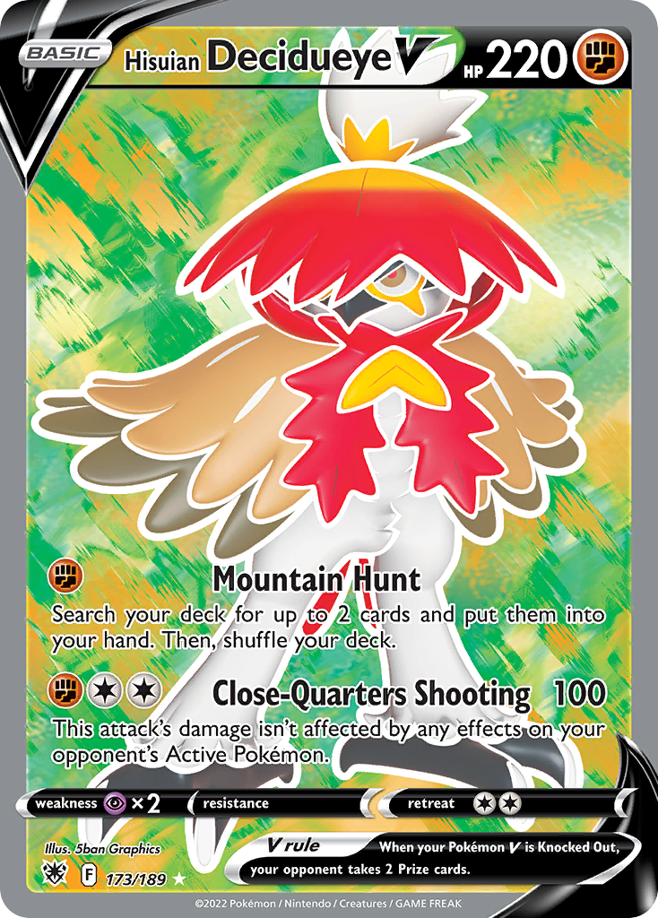 Hisuian Decidueye V card front