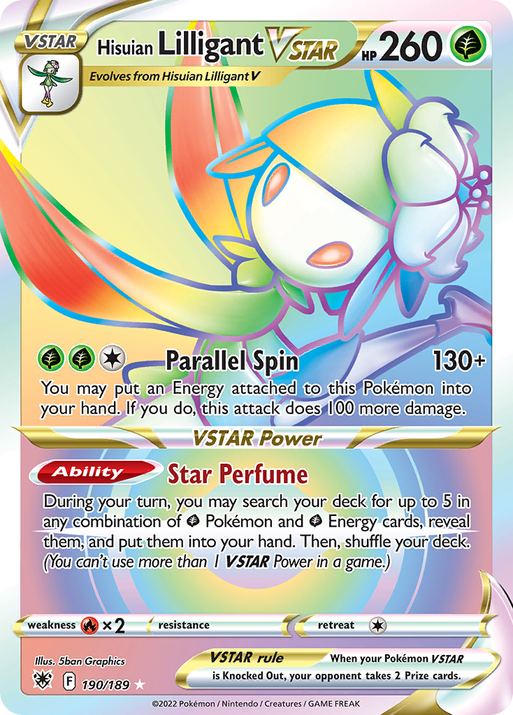 Hisuian Lilligant VSTAR card front