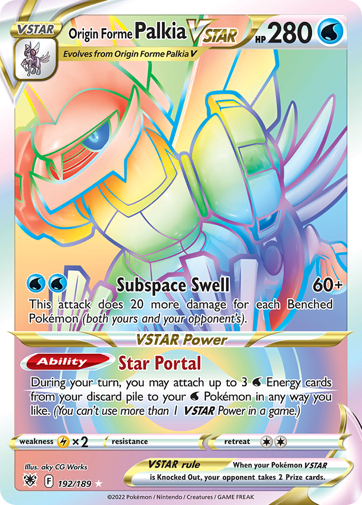Origin Forme Palkia VSTAR card front