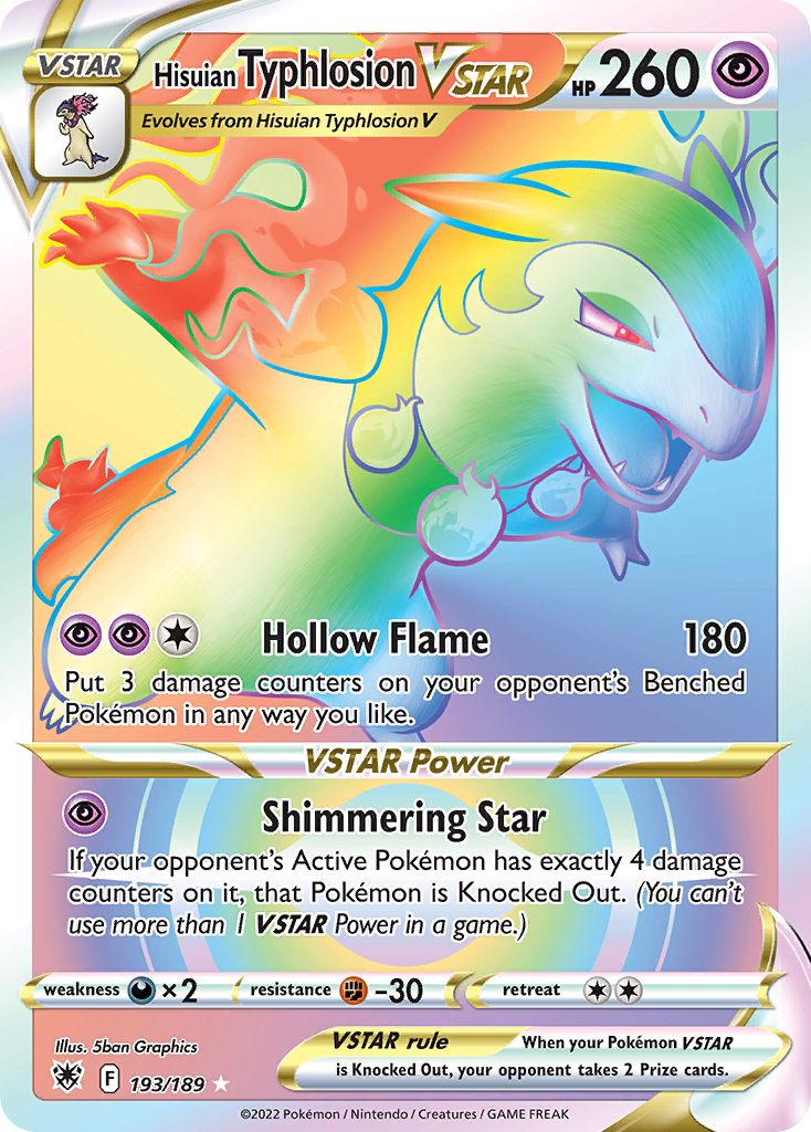 Hisuian Typhlosion VSTAR card front
