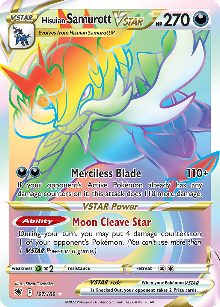Hisuian Samurott VSTAR card front